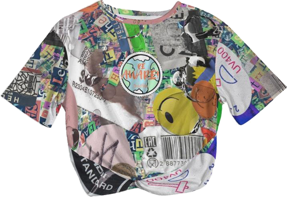 BeAware / Twist-Front Cropped Tee