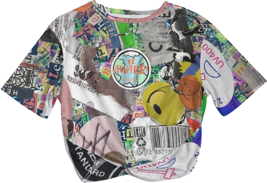 BeAware / Twist-Front Cropped Tee