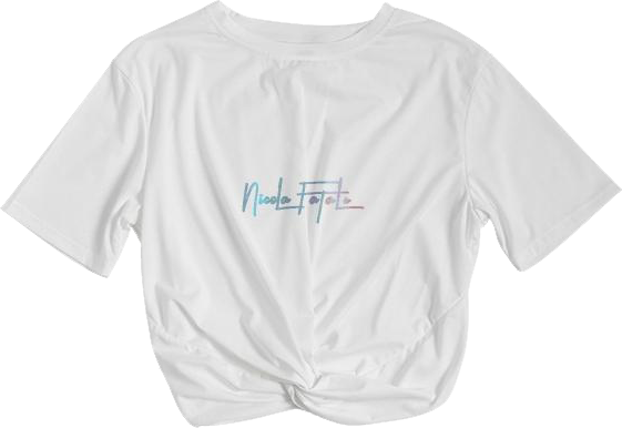 Butter / Twist-Front Cropped Tee / By Nicola Fatale - Nicola Fatale