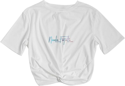 Butter / Twist-Front Cropped Tee / By Nicola Fatale - Nicola Fatale