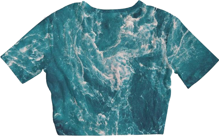 Elements / Water / Twist-Front Cropped Tee / By Nicola Fatale - Nicola Fatale