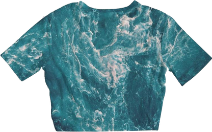 Elements / Water / Twist-Front Cropped Tee / By Nicola Fatale - Nicola Fatale