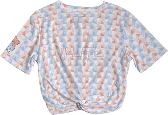 Cohésion / Blanc / Twist-Front Cropped Tee / By Nicola Fatale - Nicola Fatale