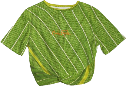 Elements / Leaf / Twist-Front Cropped Tee / By Nicola Fatale - Nicola Fatale