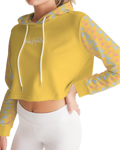 Cohésion / Jaune / Cropped Hoodie / By Nicola Fatale - Nicola Fatale