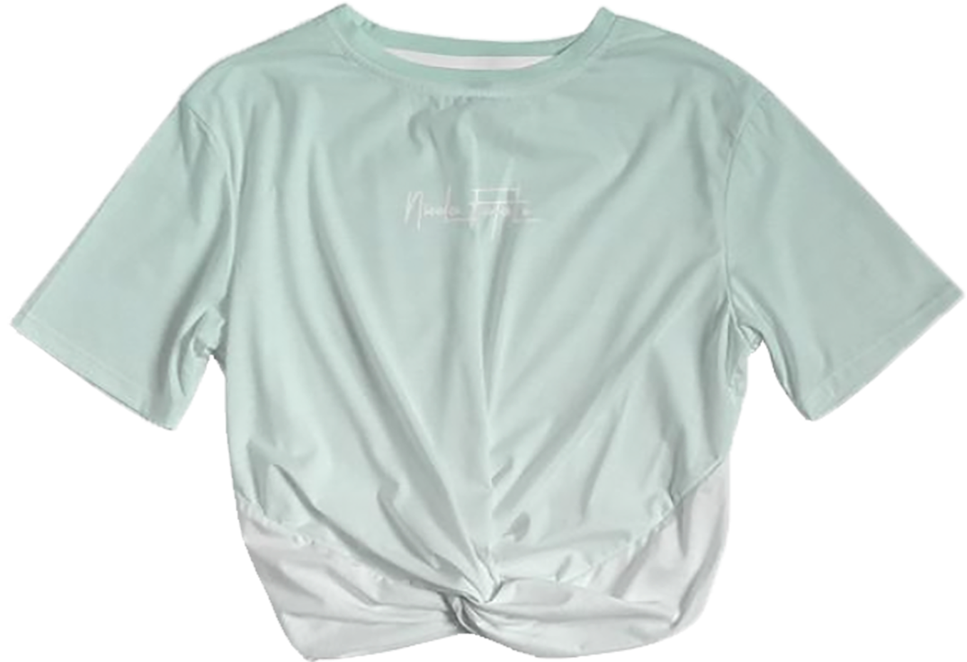 Mint / Twist-Front Cropped Tee / By Nicola Fatale - Nicola Fatale