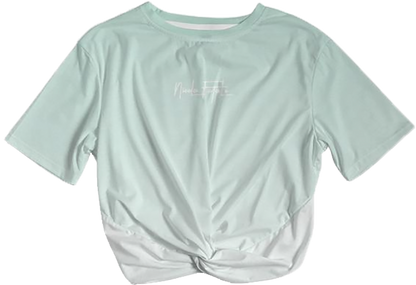 Mint / Twist-Front Cropped Tee / By Nicola Fatale - Nicola Fatale