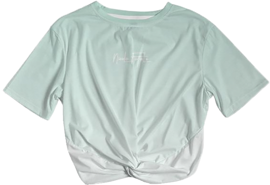 Mint / Twist-Front Cropped Tee / By Nicola Fatale - Nicola Fatale