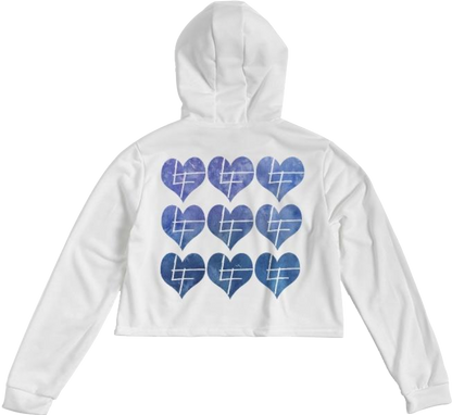 Hearts / Cropped Hoodie / By Nicola Fatale - Nicola Fatale