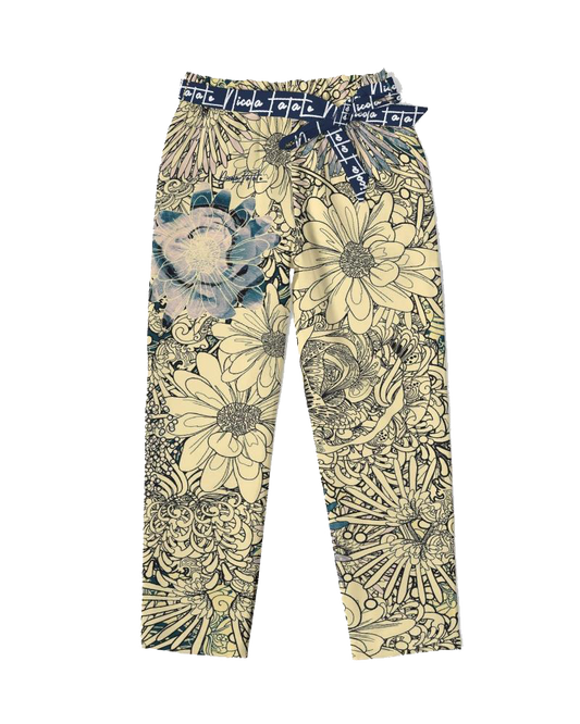 FlowerBomb / Belted Lounge Pants / By Nicola Fatale - Nicola Fatale