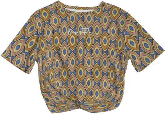 Trish / Twist-Front Cropped Tee / By Nicola Fatale - Nicola Fatale