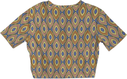 Trish / Twist-Front Cropped Tee / By Nicola Fatale - Nicola Fatale