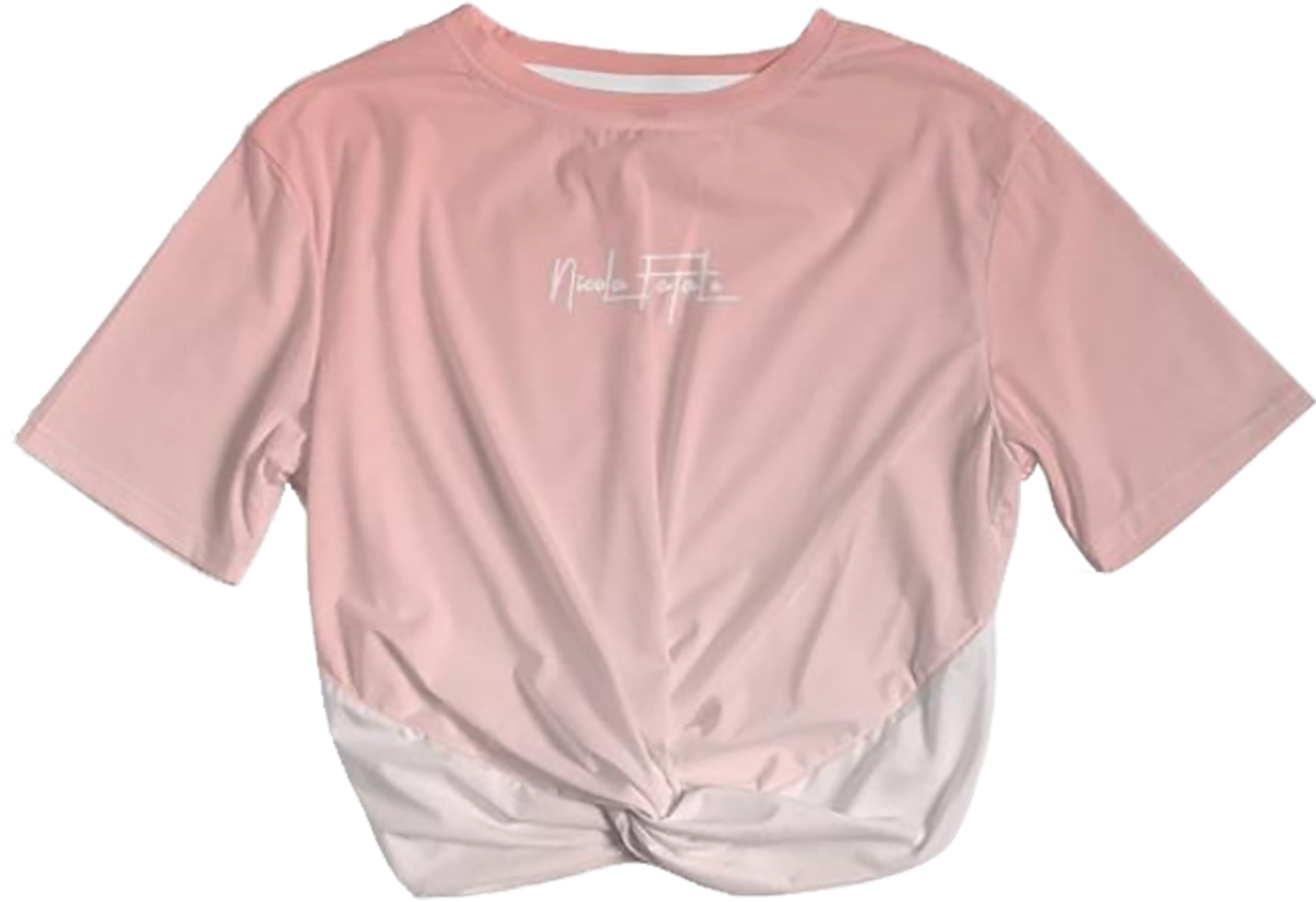 Rosa / Twist-Front Cropped Tee / By Nicola Fatale - Nicola Fatale