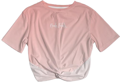 Rosa / Twist-Front Cropped Tee / By Nicola Fatale - Nicola Fatale