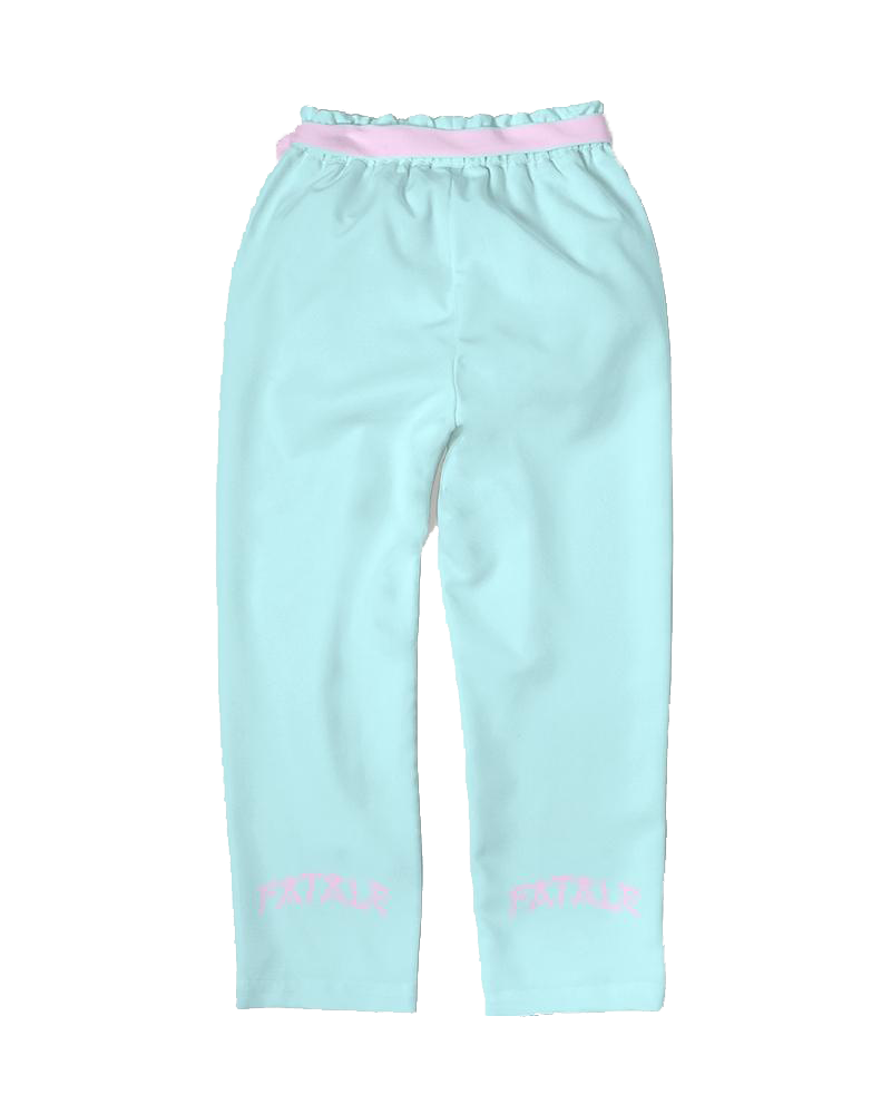 FC #c1fbff / Belted Lounge Pants