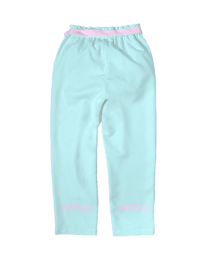 FC #c1fbff / Belted Lounge Pants