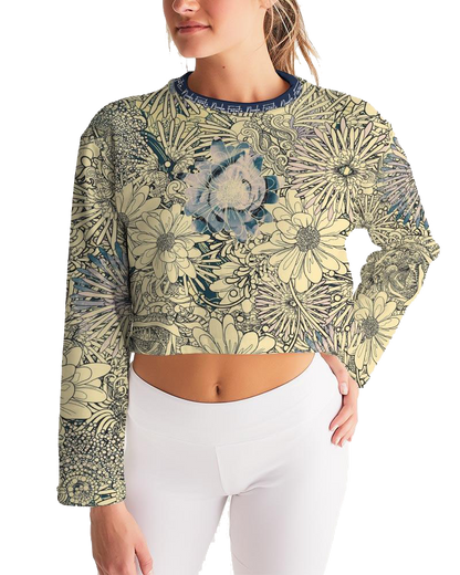FlowerBomb / Cropped Lounge Sweatshirt / By Nicola Fatale - Nicola Fatale