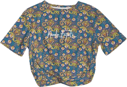 Sorbet / Twist-Front Cropped Tee